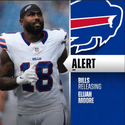 Just Hours After Being Released, WR Elijah Moore Shocked the NFL by Expressing His Desire to Return to Buffalo — Willing to Take a Pay Cut or Become a Backup Just to Wear Bills Colors Again – The Real Reason Behind His Release Will Stun Bills Mafia