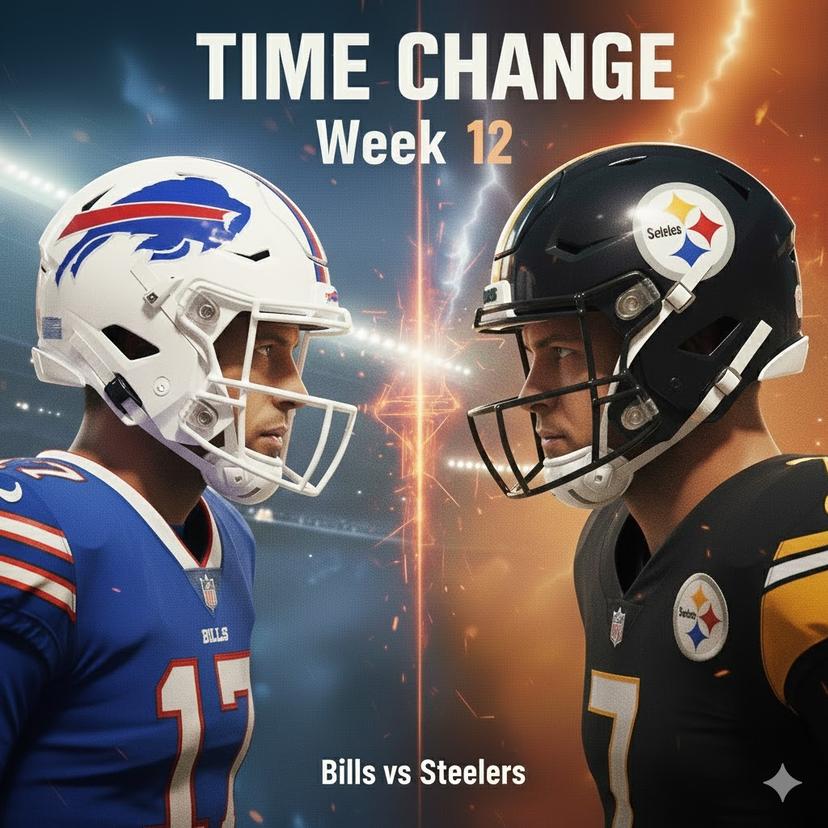 TIME UPDATE: Bills vs Steelers – How to Watch, Listen, and Stream Week 13 NFL Game