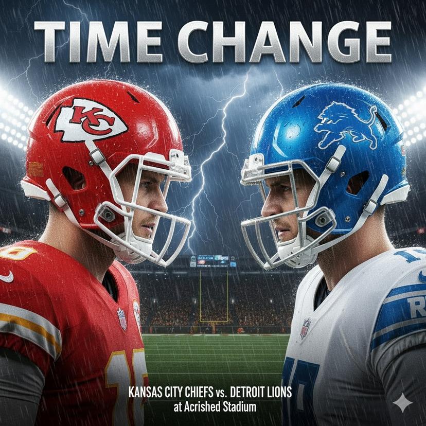 Time Update - Match Chiefs vs Lions — Week 6 Game Information