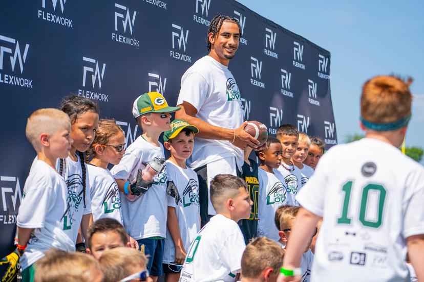 Jordan Love organized a youth football tournament for U16 players in his hometown of California with the goal of “developing the game for the next generation.” Every dollar raised from the event will be used for an even greater purpose.