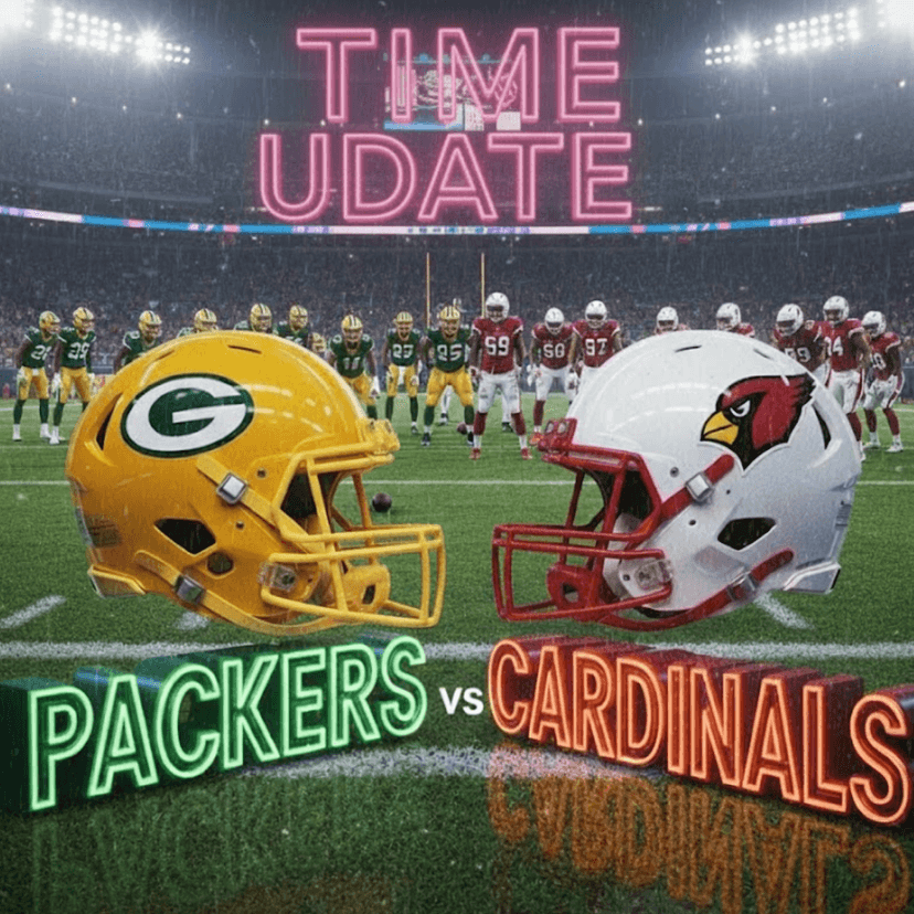 TIME UPDATE: Packers vs. Cardinals – NFL Adjusts Schedule Ahead of Sunday Showdown
