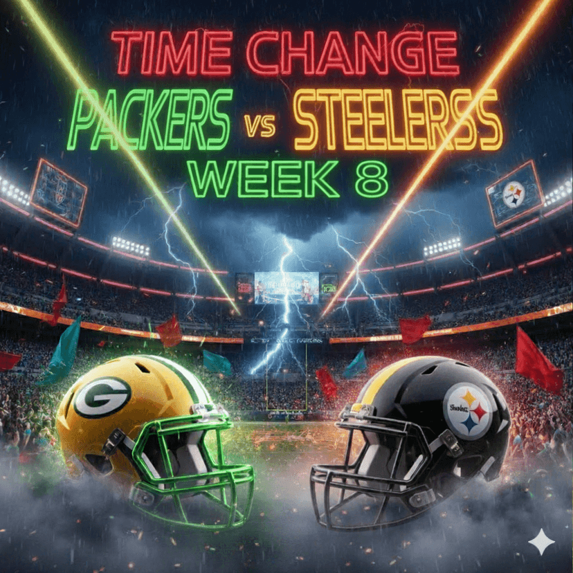 Packers vs. Steelers Week 8 Game Officially