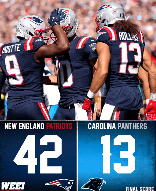 Patriots Explode, Crush Panthers 42-13: Epic Comeback at Gillette