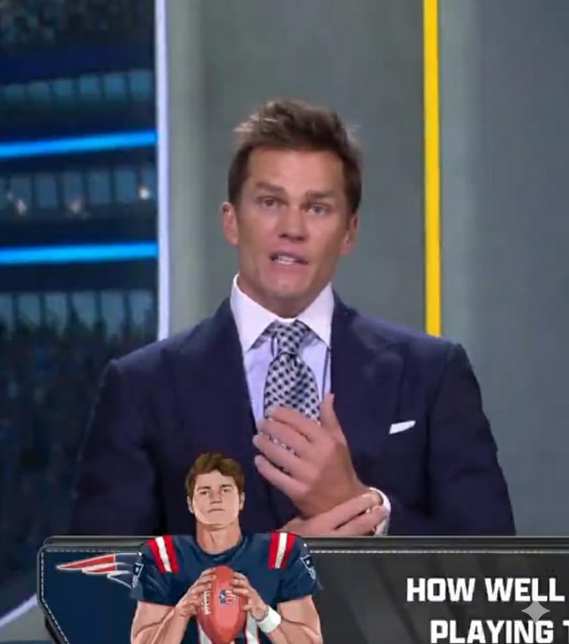 After Explosive Performance Against Bills, Patriots' Young Star Drake Maye Receives Six-Word Message from Legend Tom Brady