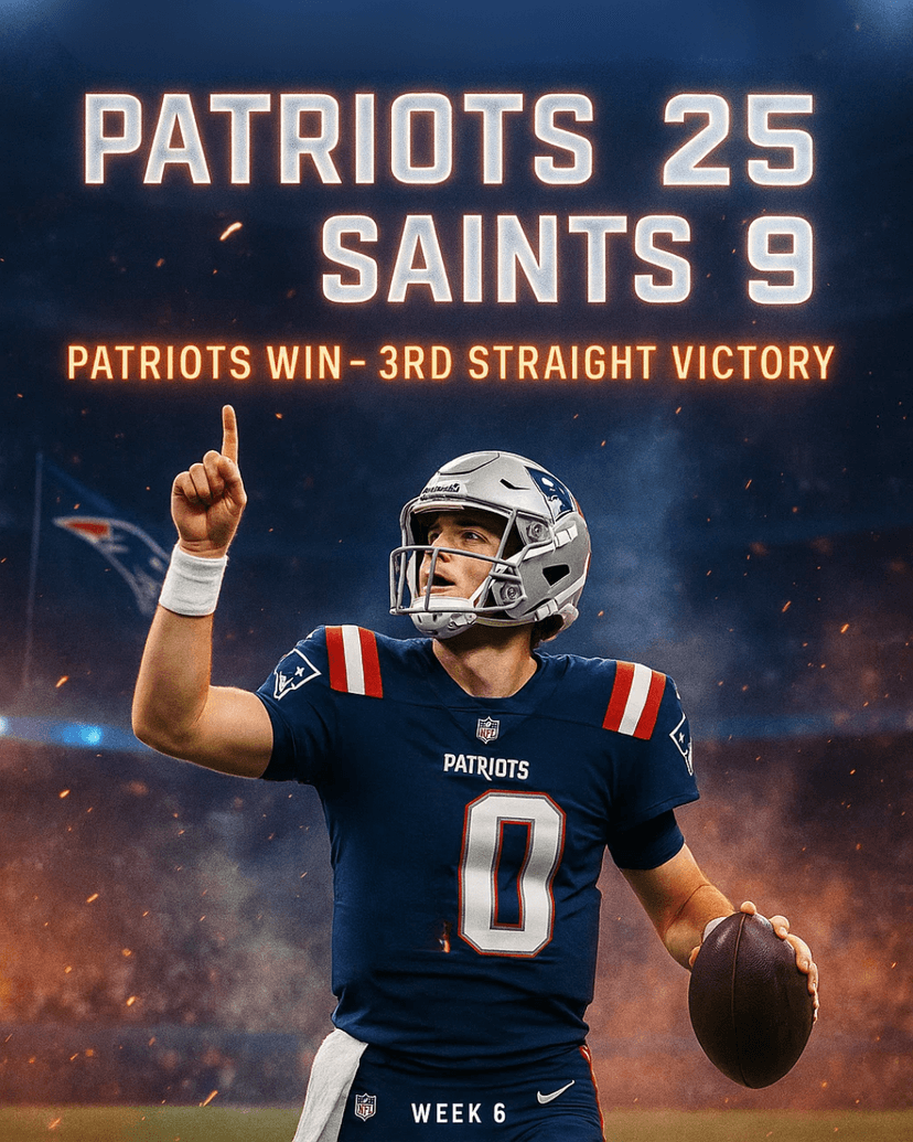 Patriots Crush Saints: Drake Maye Shines, New England Fans Pumped!