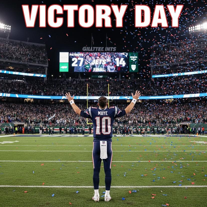 Patriots Top Jets 27-14 at Gillette: Maye, Henderson Power Eighth Straight Win