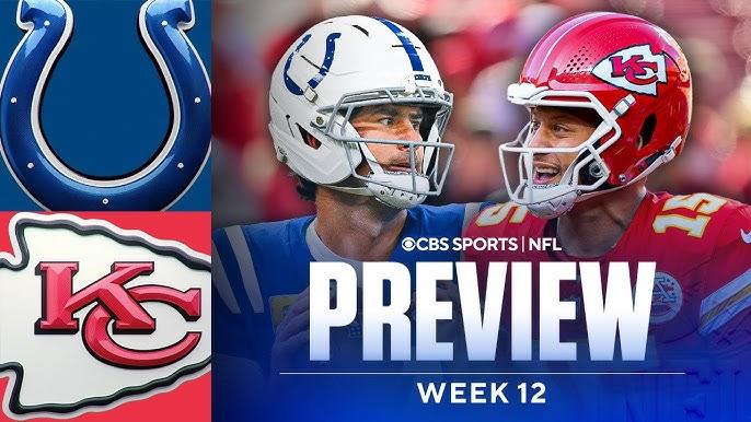 Kansas City Chiefs vs. Indianapolis Colts – How to Watch/Listen to NFL Week 12