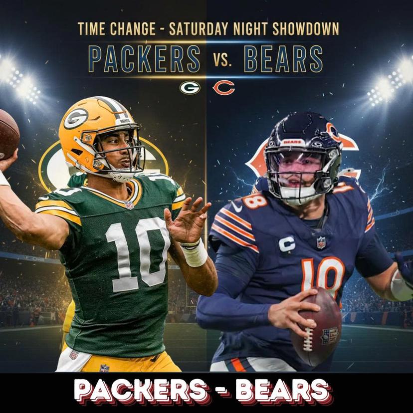 TIME CHANGE: Packers–Bears Matchup Suddenly FLEXED to PRIME TIME — The Battle for NFC Top Seed Officially Explodes Saturday Night!