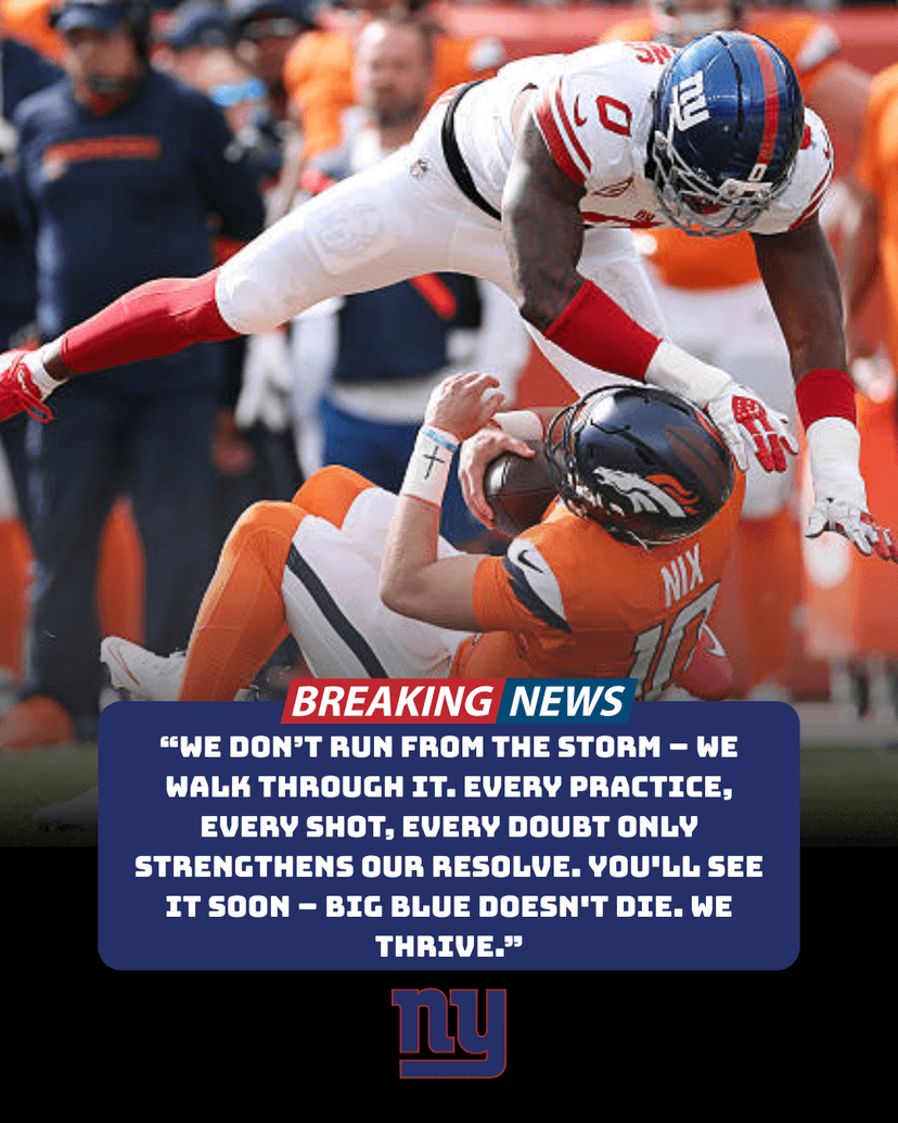 Dexter Lawrence’s Defiant Vow Ignites Giants: “Adversity Is Our Springboard to Greatness!”—Big Blue’s Ready to Rise!