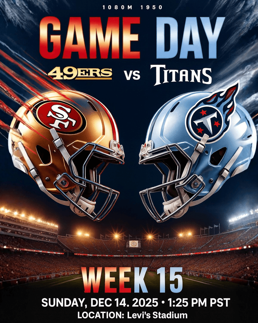 San Francisco 49ers vs Tennessee Titans – How to Watch/Listen to NFL Week 15