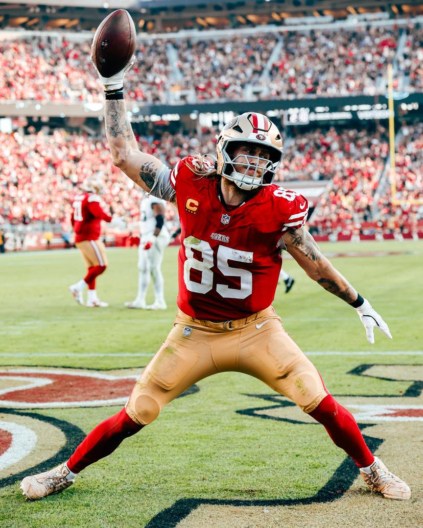 After Receiving a Jersey From an Army Veteran Before Kickoff, George Kittle Carried That Warrior Spirit Onto the Field as the 49ers Dominated the Titans