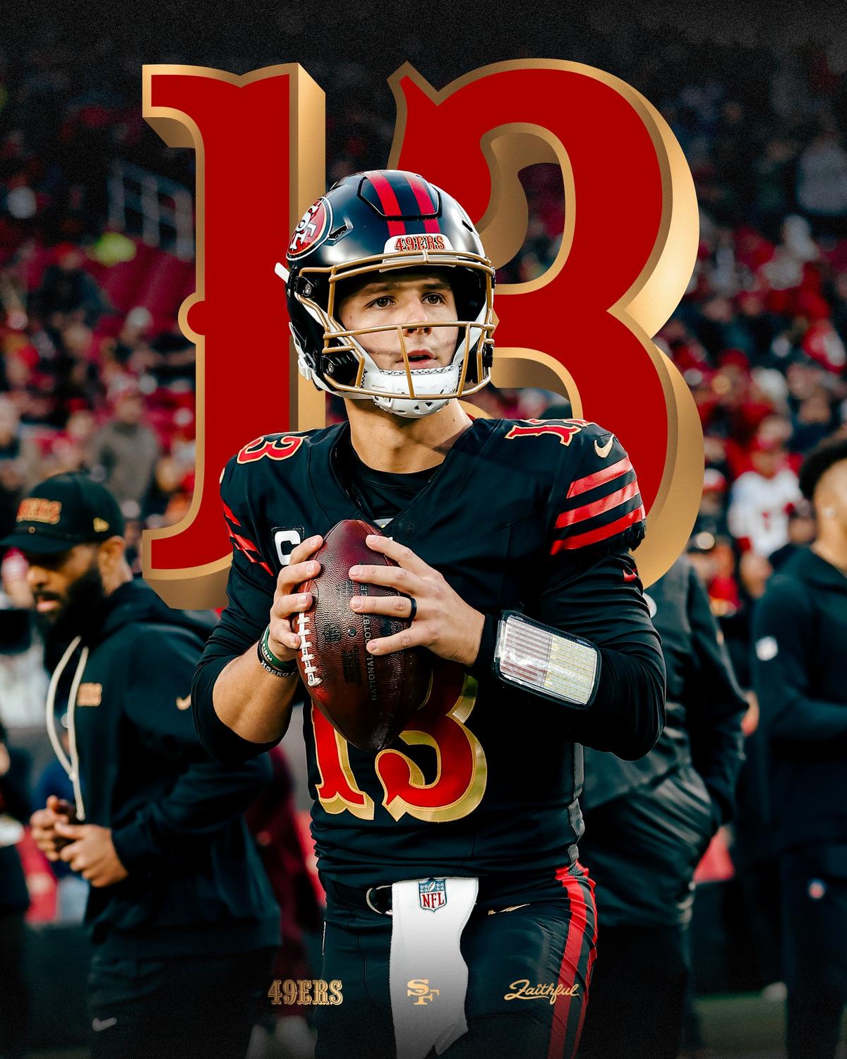 While Levi’s Stadium was shrouded in disappointment, Brock Purdy didn’t leave the court in silence – He went straight to Sam Darnold and delivered a chilling message about the next playoff battle