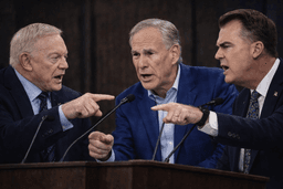 Just 12 Hours After Sparking Half the Cowboys Shareholders to Demand the Team Stays in Dallas, Governor Greg Abbott Held an Urgent "Roundtable" Meeting with Oklahoma Governor Kevin Stitt and Owner Jerry Jones