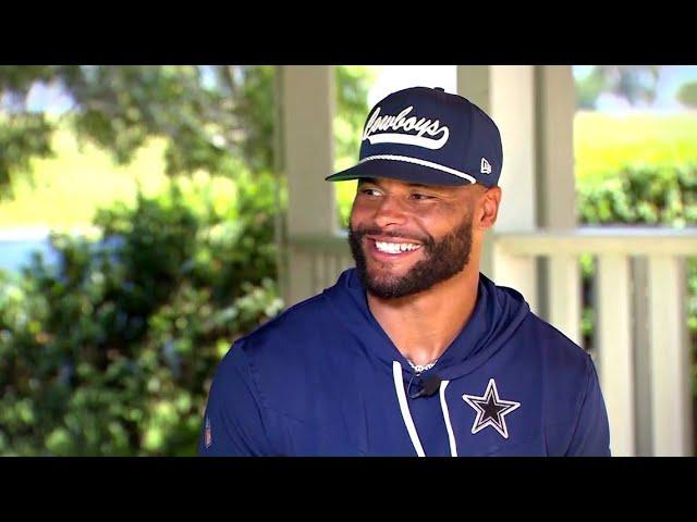 Dak Prescott interview: Cowboys QB talks growth, turning 30 and how he'll  throw less interceptions - YouTube