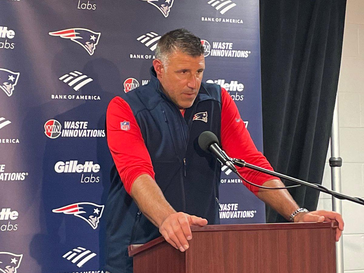Mike Vrabel: #Patriots showed glimpses of who they could be this summer.  Need to stack more days.