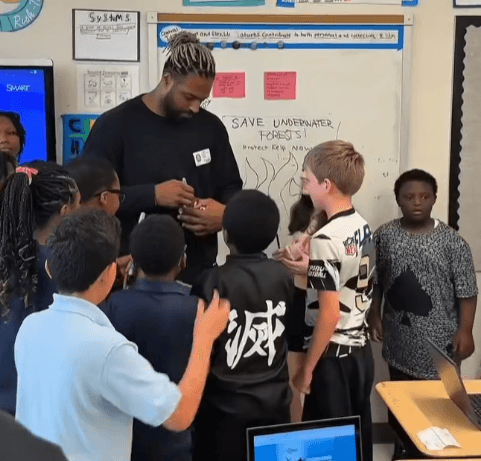 Cam Jordan Brings a Surprise of Joy to a New Orleans Elementary School – When the Heart of the Saints Is Bigger Than the Game