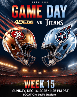 San Francisco 49ers vs Tennessee Titans – How to Watch/Listen to NFL Week 15